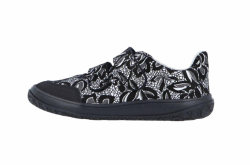 JONAP barefoot Nella černobílá kytky
