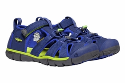 KEEN SEACAMP II CNX C- blue depths/chartreuse - modrá